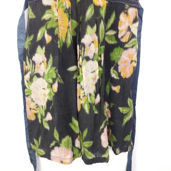 Free People Dress Womens Small Embroidered High Neck Floral Skirt Fit Flare - Picture 3 of 13